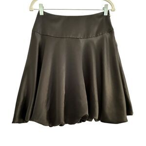 White House Black Market Satin Bubble Hem Cocktail Skirt | 4